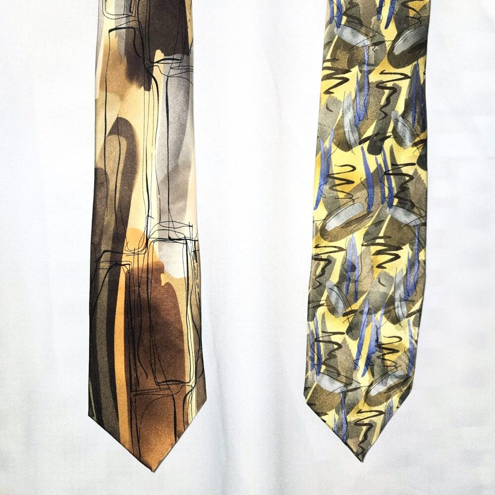 JERRY GARCIA Tie Lot of 2 Silk Multicolor Neckties Men